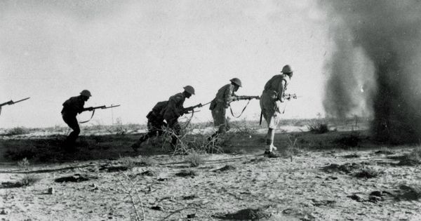 Foto: Soldados británicos en Egipto en 1942 durante la batalla de El Alamein