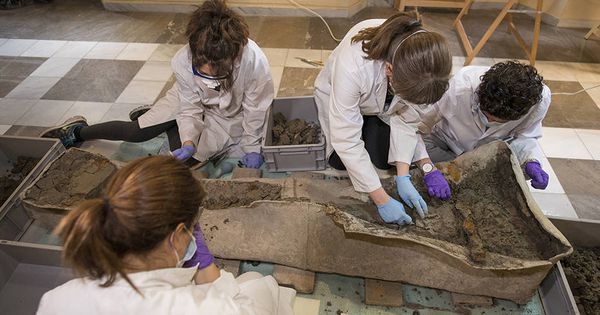 Foto: Preparan un proyecto para recuperar el sarcófago romano encontrado en Granada (Junta de Andalucía)