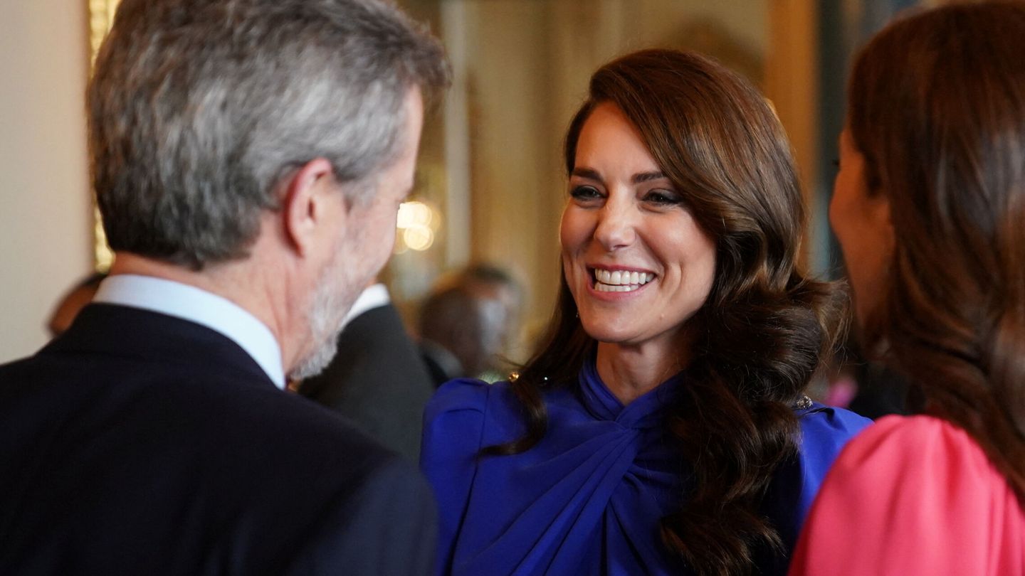Kate Middleton, en la recepción. (Reuters/Pool/Jacob King)