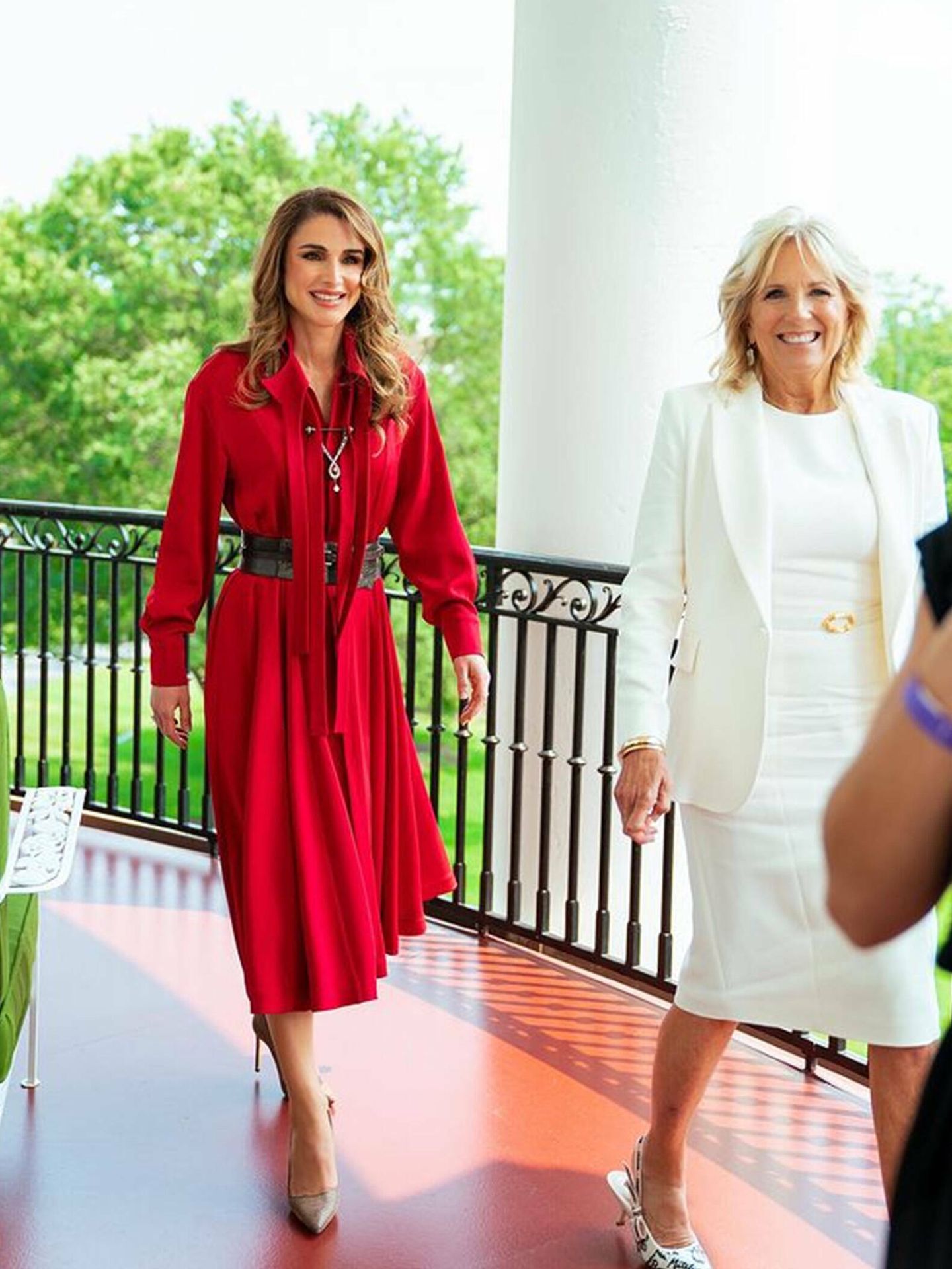 Jill Biden y Rania de Jordania. (Instagram)