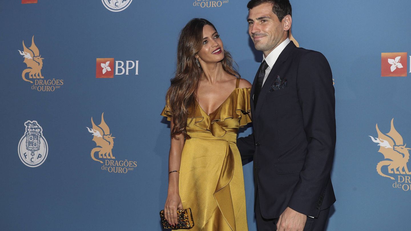 Iker Casillas y Sara Carbonero, en una gala en Oporto. (Getty)