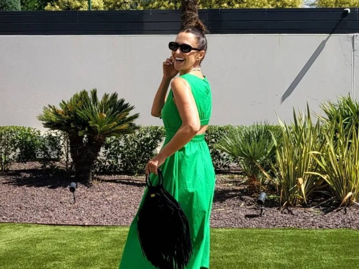 Foto: El nuevo vestido verde de Paula Echevarría. (Instagram/@pau_eche)