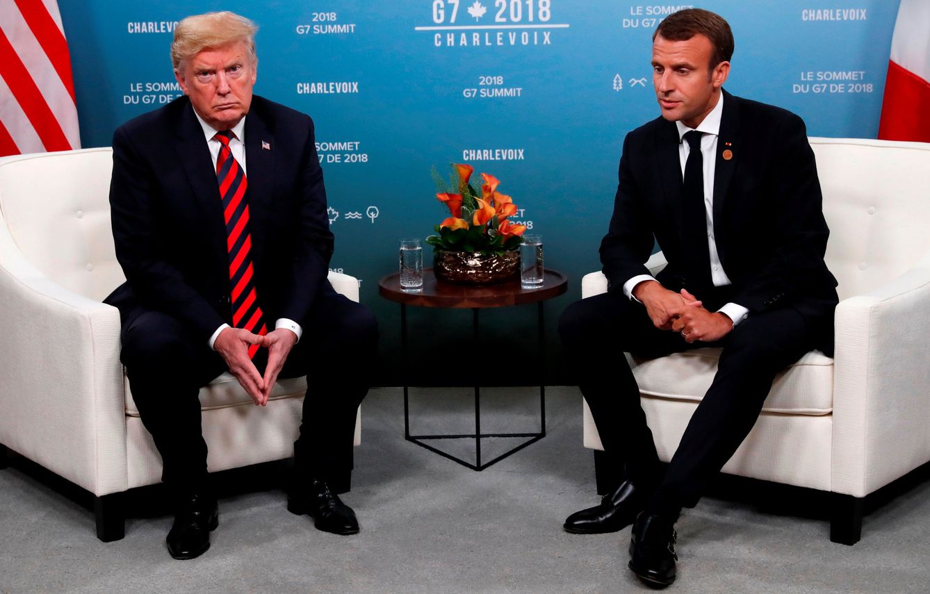 La disputa en torno a los aranceles ha puesto fin a la breve 'amistad' entre Macron y Trump (EFE) 