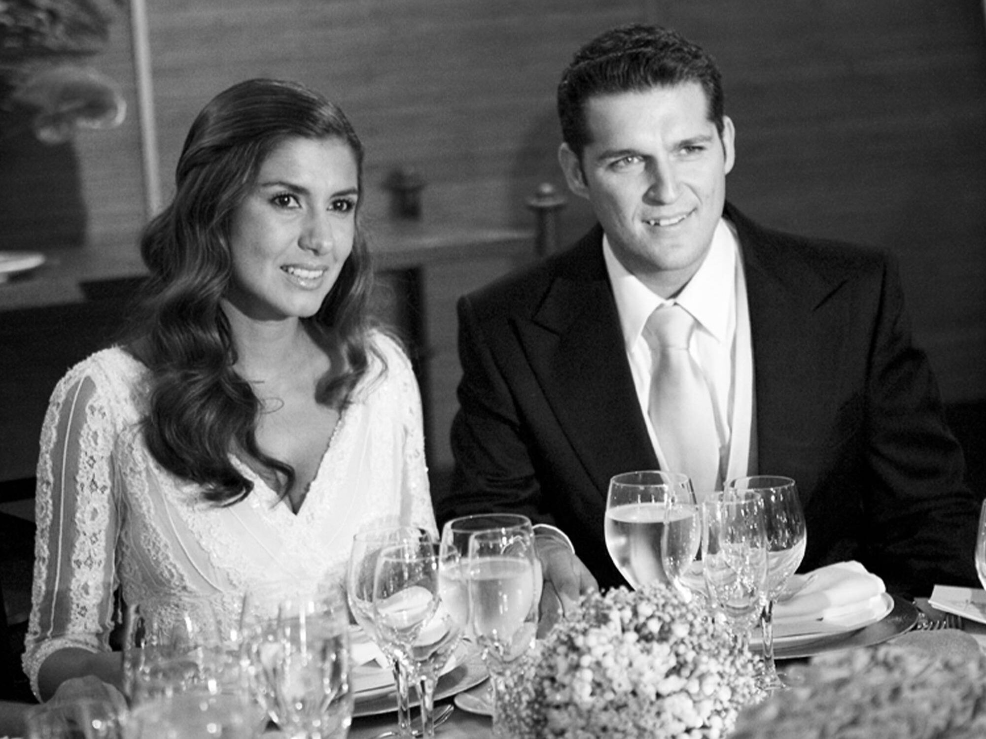 Silvia Casas y Manu Tenorio, el día de su boda. (Bibiana Fierro)