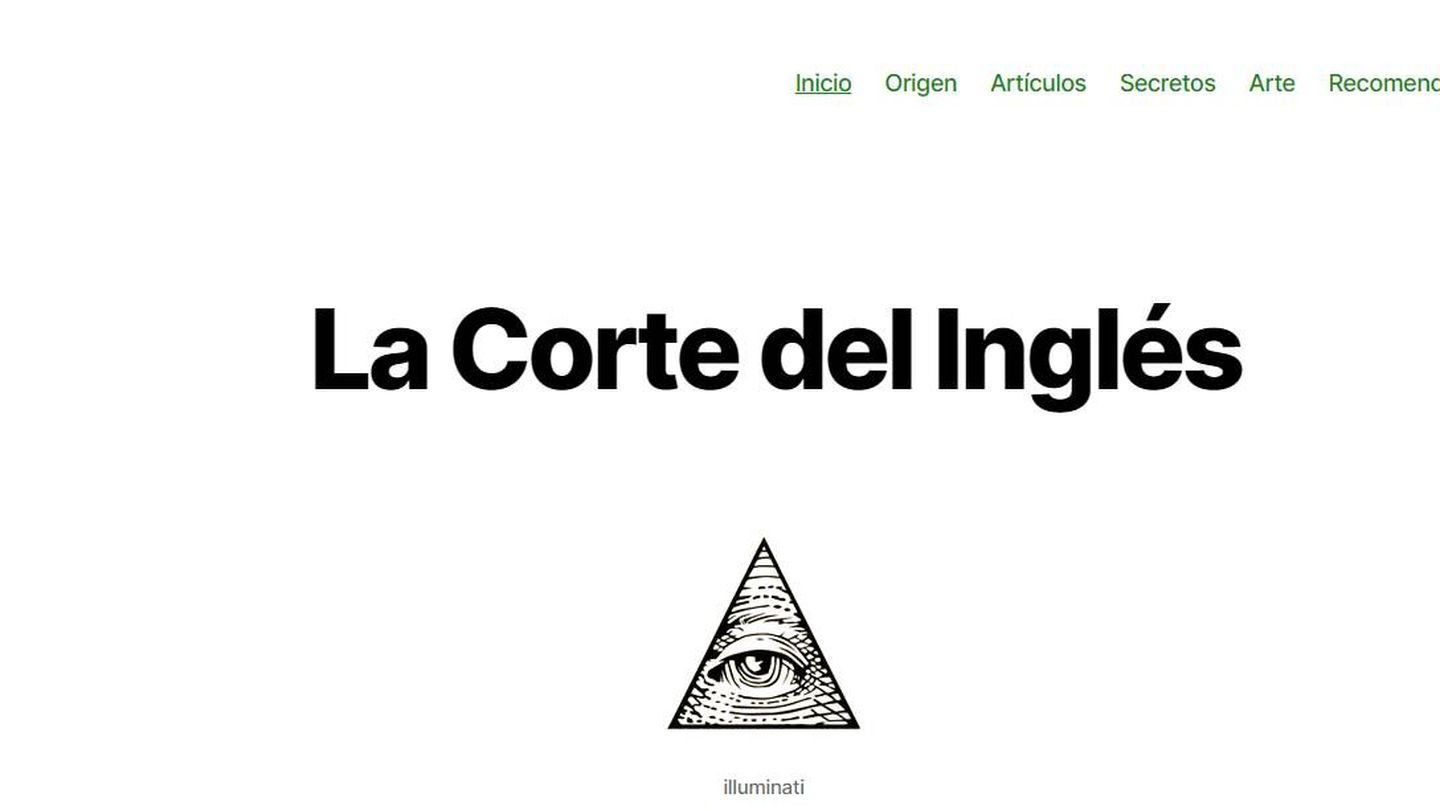 Apertura de la web La Corte del Inglés. 