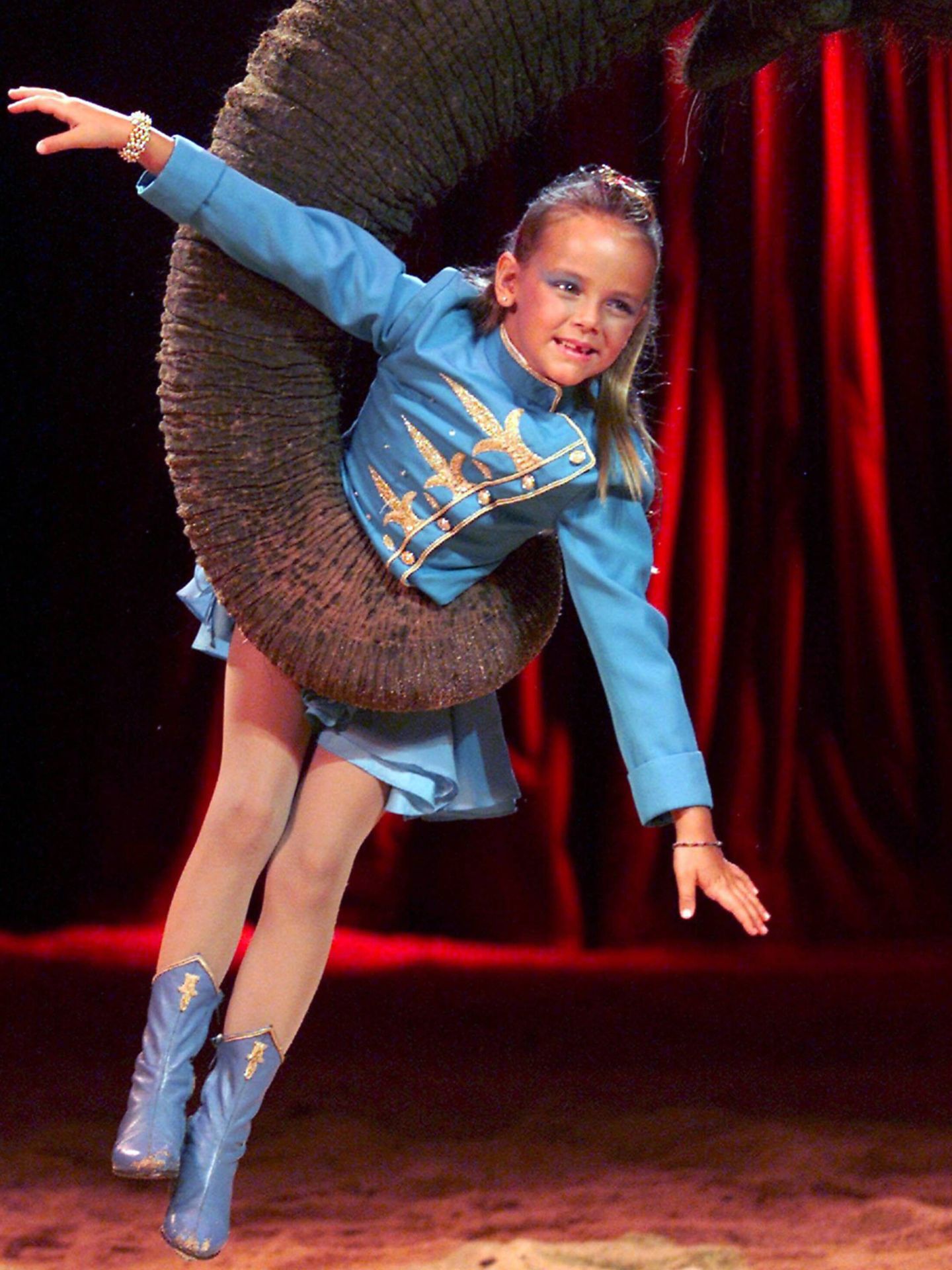 Pauline, en el circo en 2001. (Getty)