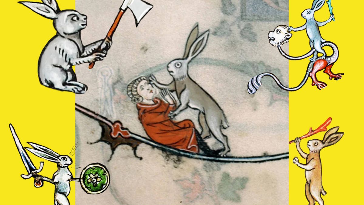 Por qué en los márgenes de los manuscritos medievales aparecen conejitos asesinos 