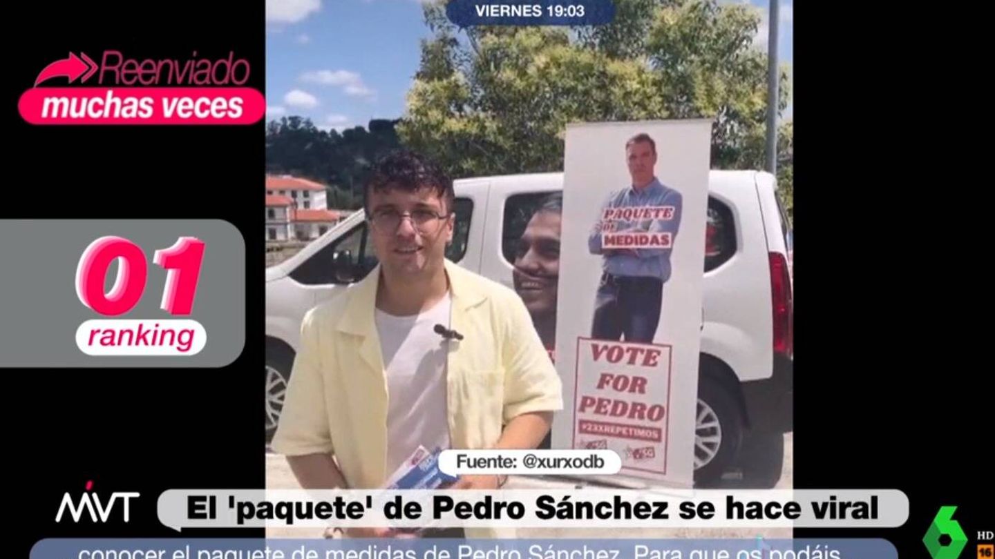 'Más vale tarde' muestra un vídeo de las Juventudes Socialistas. (La Sexta)