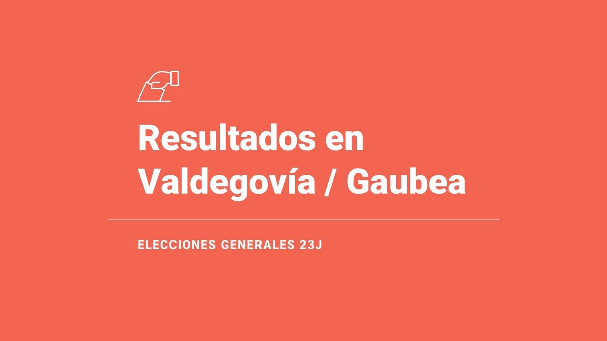Resultados y ganador en Valdegovía / Gaubea de las elecciones 23J: EAJ-PNV, primera fuerza; seguido de de EH Bildu y del PSE-EE (PSOE)