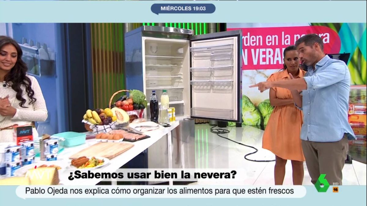 El nutricionista Pablo Ojeda alerta en 'Más vale tarde' de los errores al guardar la comida en la nevera