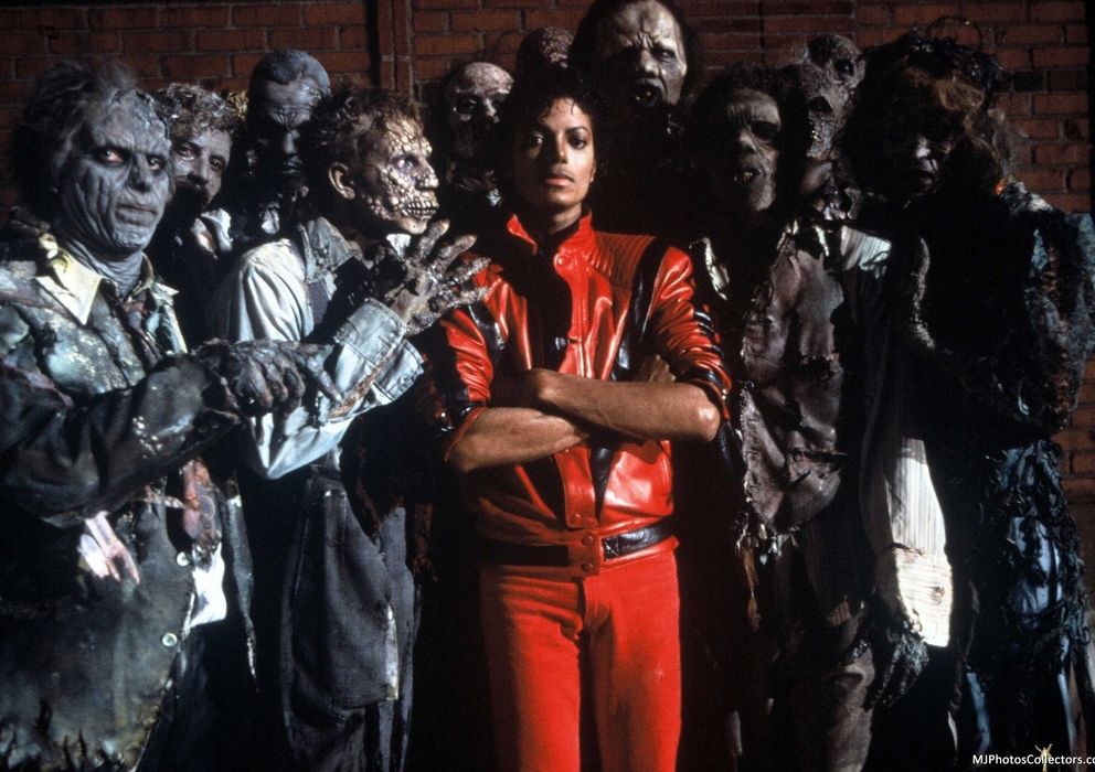 Foto: Rodaje del vídeo de 'Thriller'