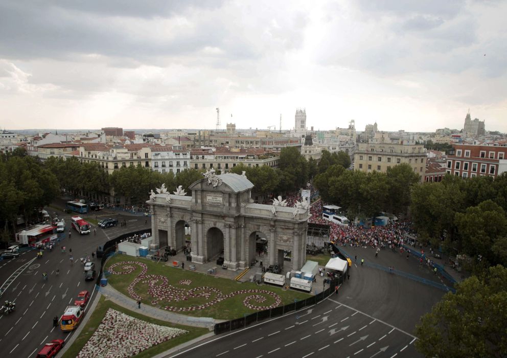 Foto: Vista de la madrileña Plaza de la Independencia (Efe)