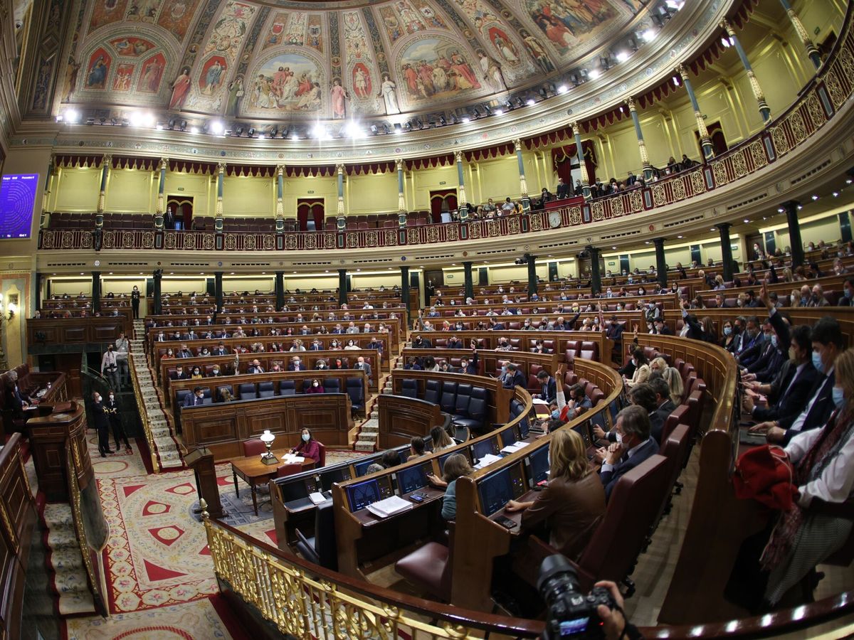 Foto:  Vista del hemiciclo del Congreso de los Diputados. (EFE/Rodrigo Jiménez)