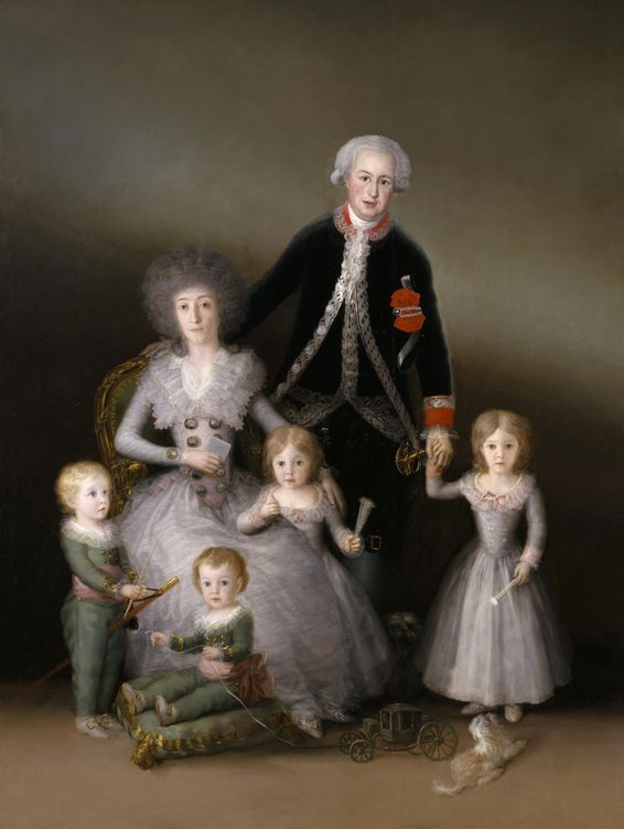 'Los duques de Osuna y sus hijos', pintado por Goya en 1788. En el Museo del Prado.