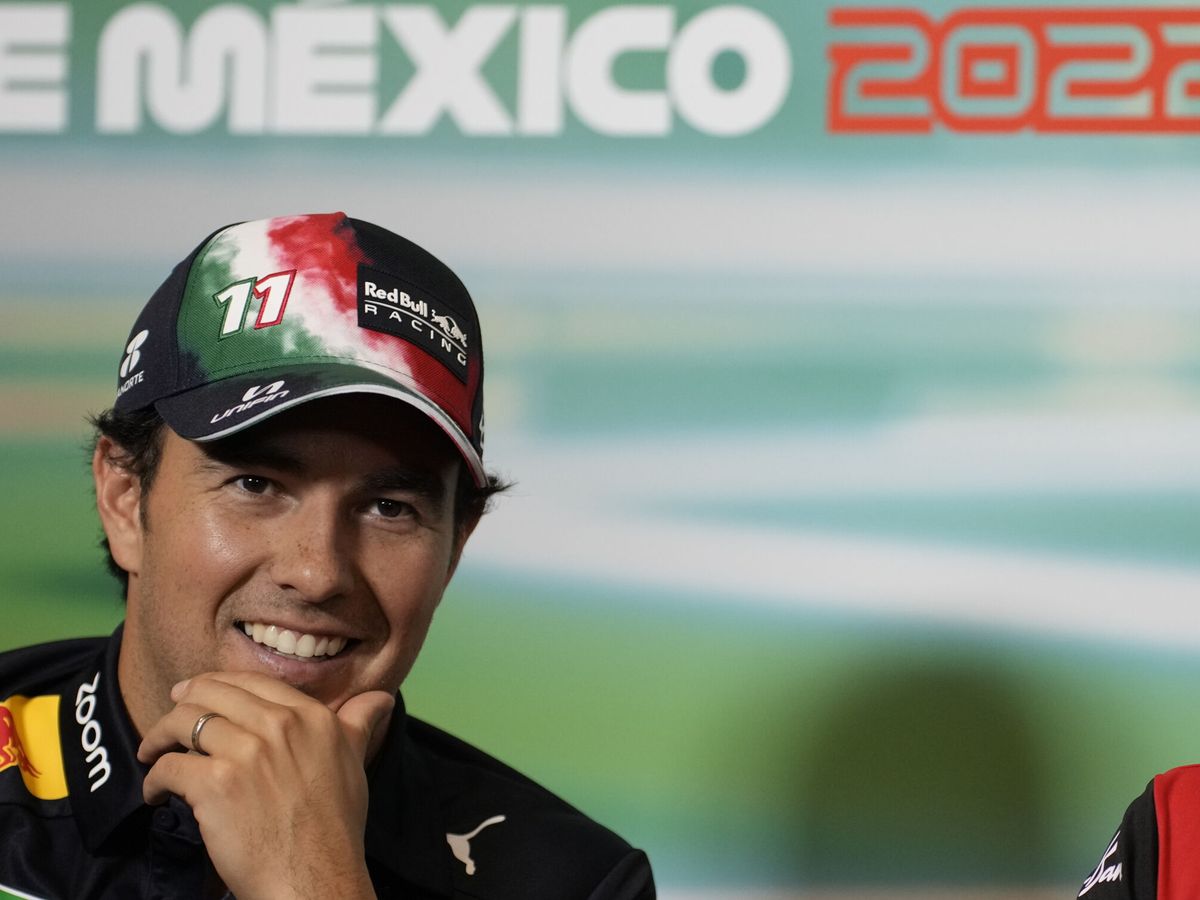 Foto: Sergio Perez en la rueda de prensa previa al Gran Premio de México 2022. (EFE/Luis Licona)