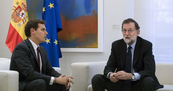 Foto: Mariano Rajoy y el líder de Ciudadanos, Albert Rivera, el pasado 2 de octubre en La Moncloa. (EFE)