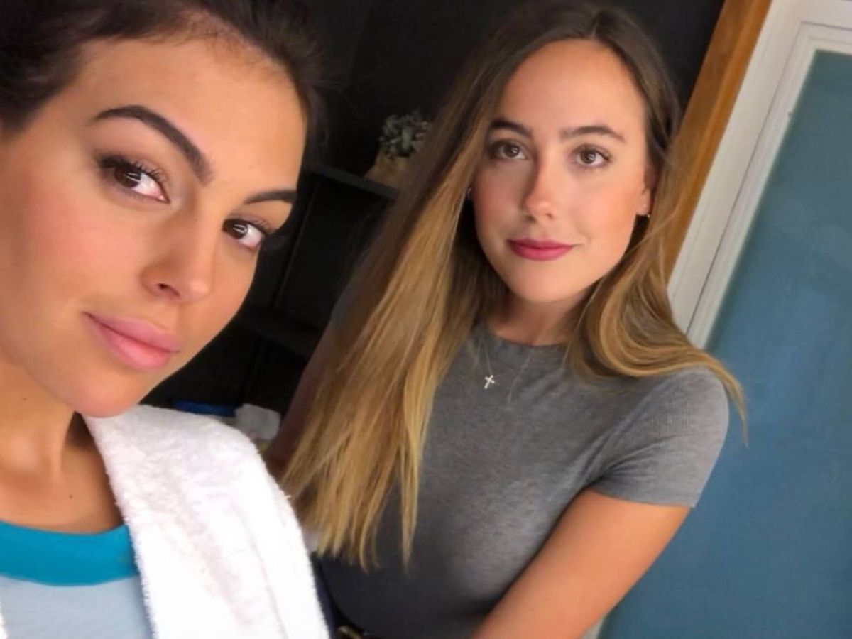 Foto: Georgina Rodríguez, con su hermana Ivana en redes sociales. (Instagram @ivana_rh)