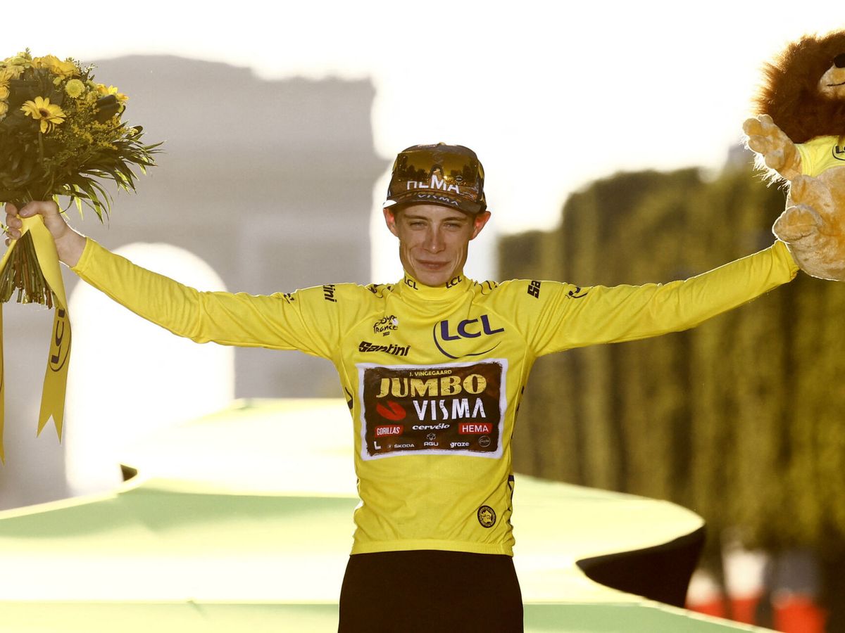 Foto: Jonas Vingegaard es el nuevo campeón del Tour de Francia. (Reuters)
