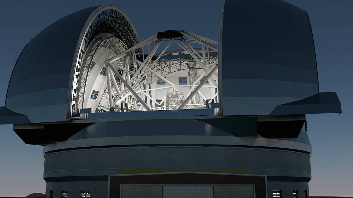 Foto: Diseño final del Extremely Large Telescope de el ESO. (Swinburne Astronomy Productions/ESO)