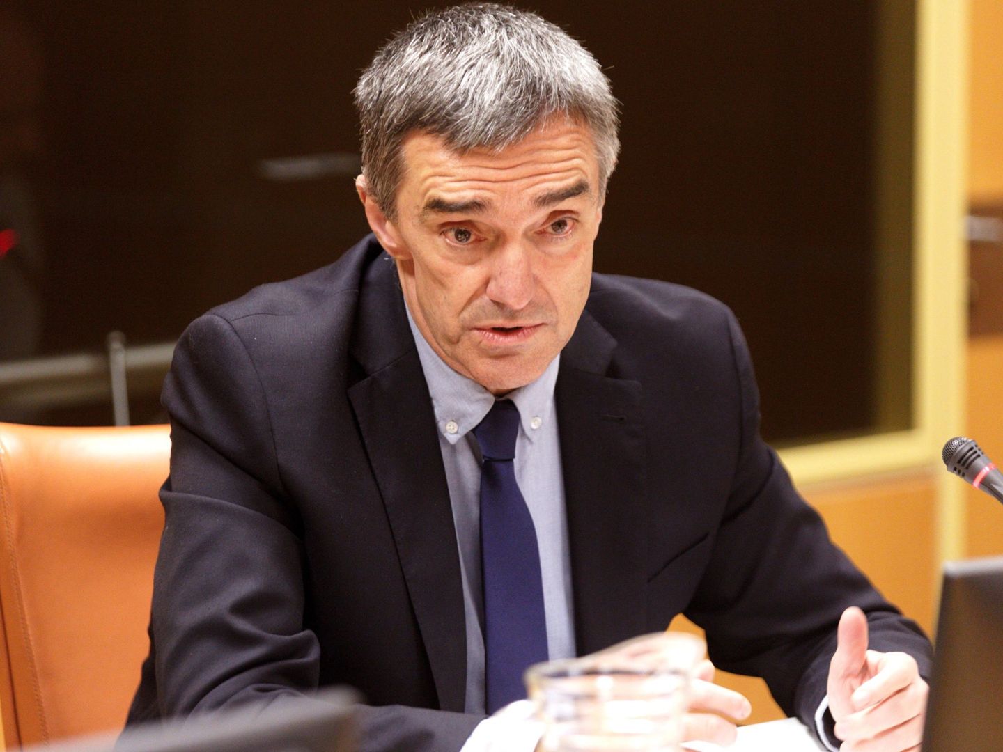 Jonan Fernández, en el Parlamento vasco. (EFE)