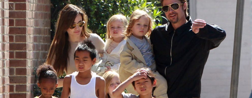 Foto: Los indomables hijos de Brad Pitt y Angelina Jolie
