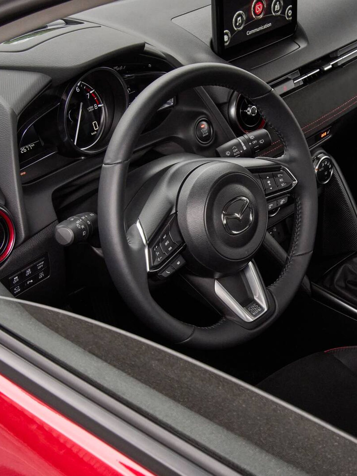 Interior del Mazda2. (Cortesía)