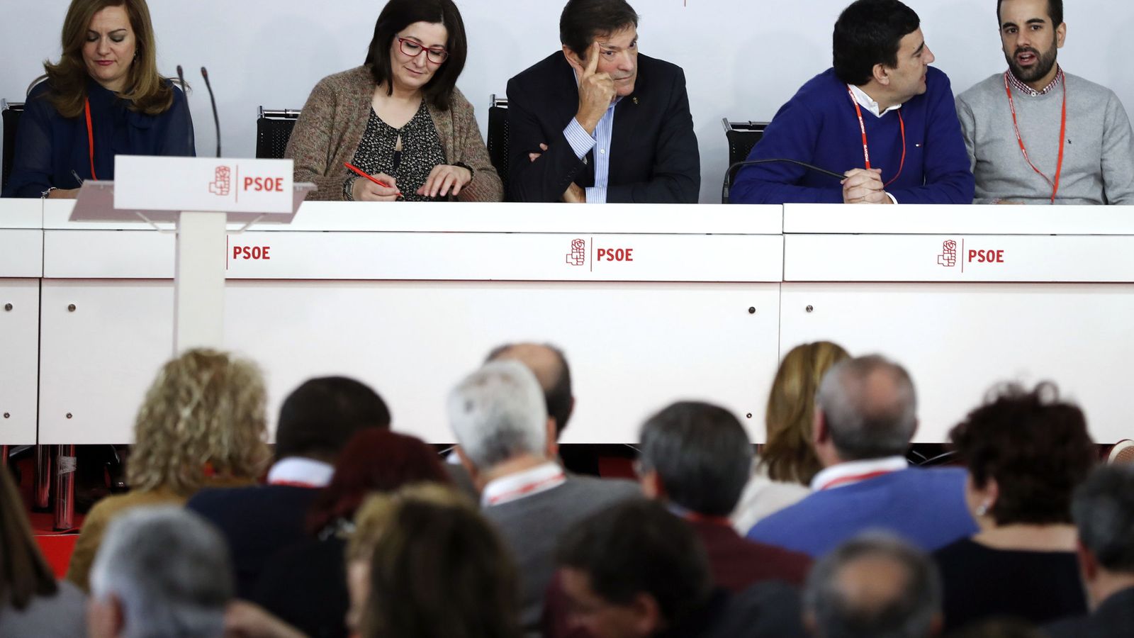 Foto: Reunión del comité federal del PSOE el sábado. (EFE)