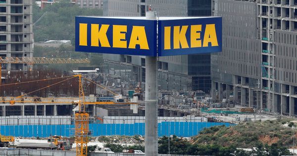 Foto: El logo de Ikea en Hyderabad, India. (Reuters)