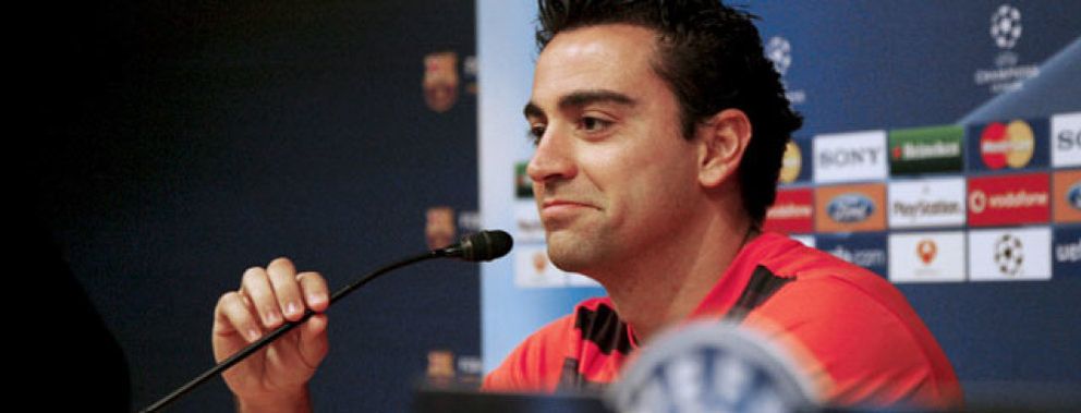 Foto: Xavi: "Me sorprende que en Madrid se diga que tienen la Liga ganada"