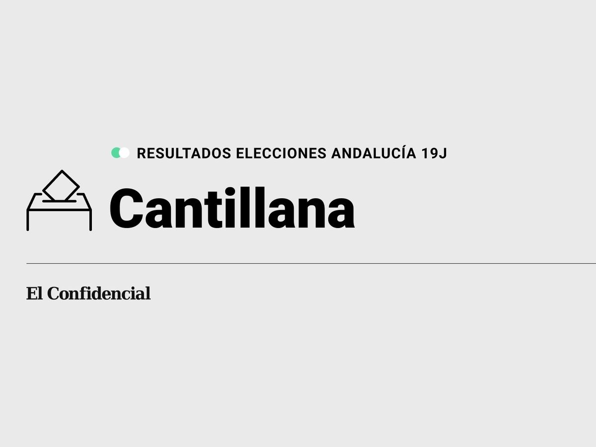 Foto: Resultados en Cantillana, Sevilla, de las elecciones de Andalucía 2022 este 19-J (C.C./Diseño EC)