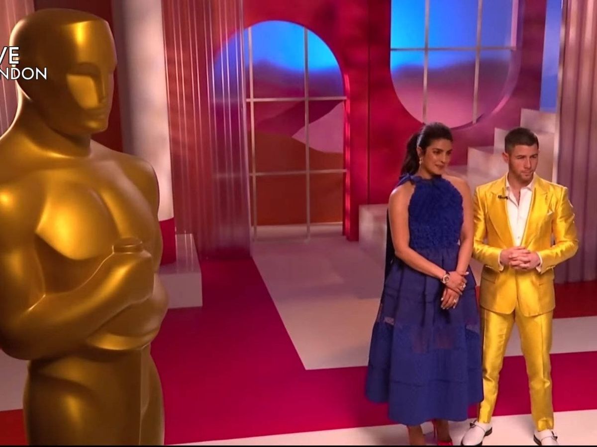 Foto: Priyanka Chopra Jonas y Nick Jonas durante el anuncio de los nominados. (oscars.org)