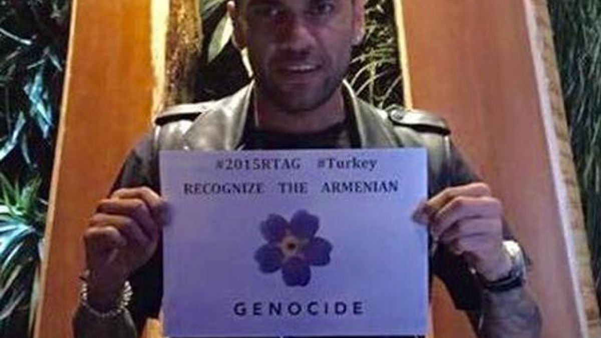 Dani Alves se mete en un lío tras pedir que Turquía reconozca el genocidio armenio