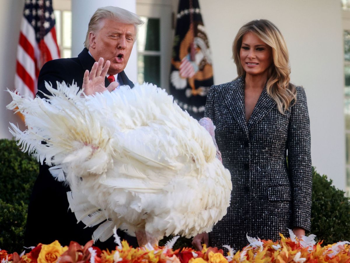 Foto: Donald Trump en Acción de Gracias. (Reuters)
