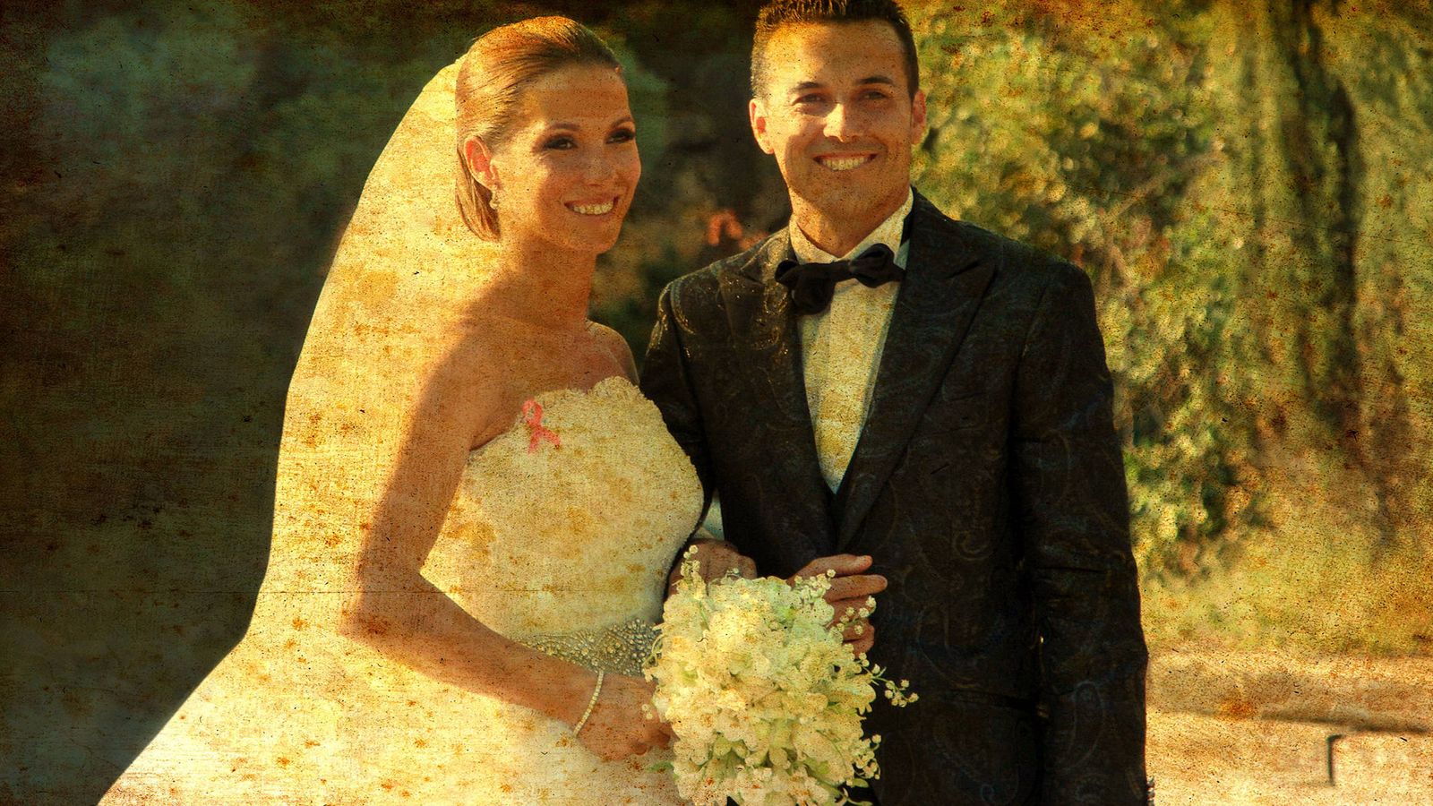Foto: Pedro y Carolina el día de su boda. (Vanitatis)