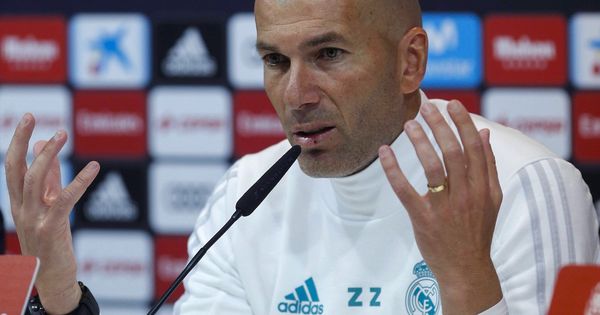Foto: Zidane, en rueda de prensa. (EFE)