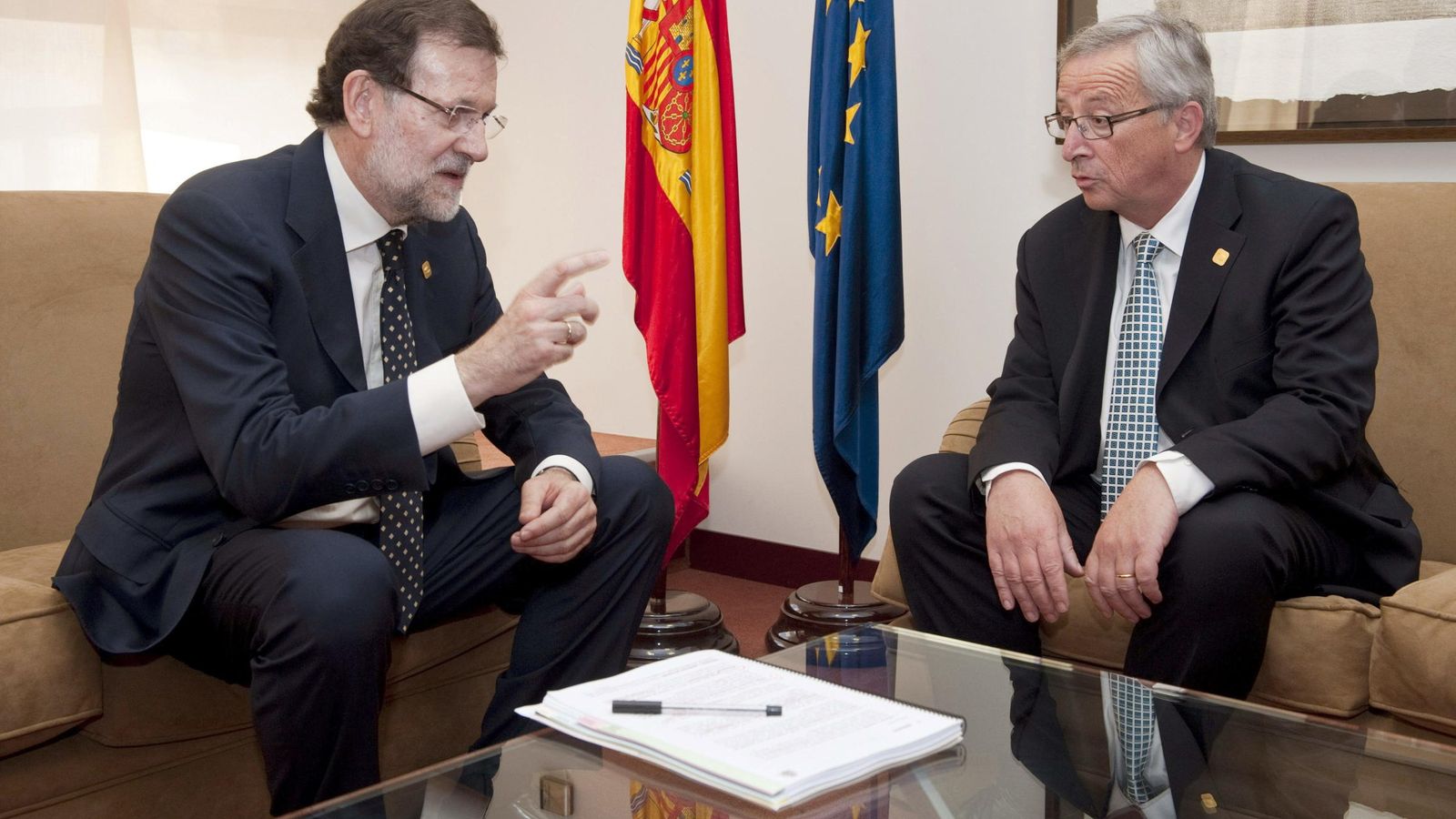 Foto: Mariano Rajoy con el presidente de la Comisión Europea, Jean-Clude Junker. (EFE)