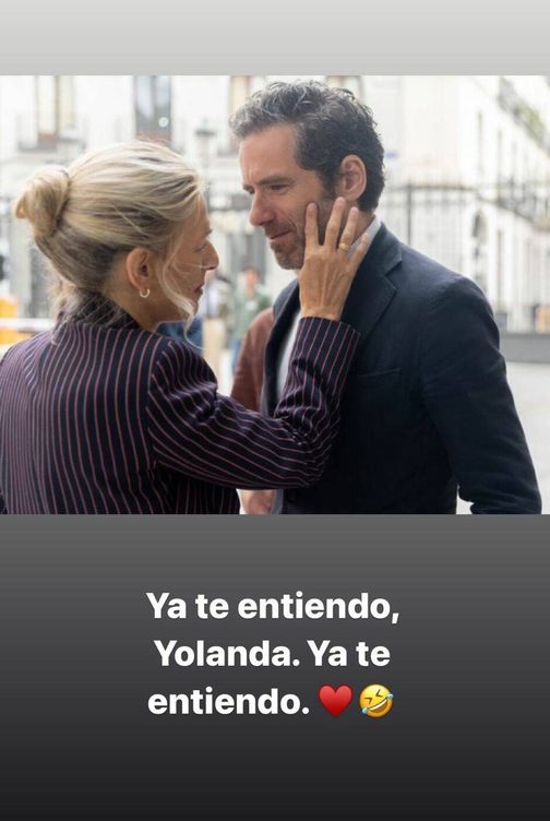 Gesto de Yolanda Díaz a Borja Sémper (Instagram/@barbaragoenaga)