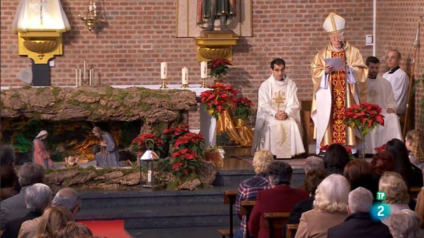 Misa de La 2, oficiada por el obispo de Alcalá de Henares. (RTVE)