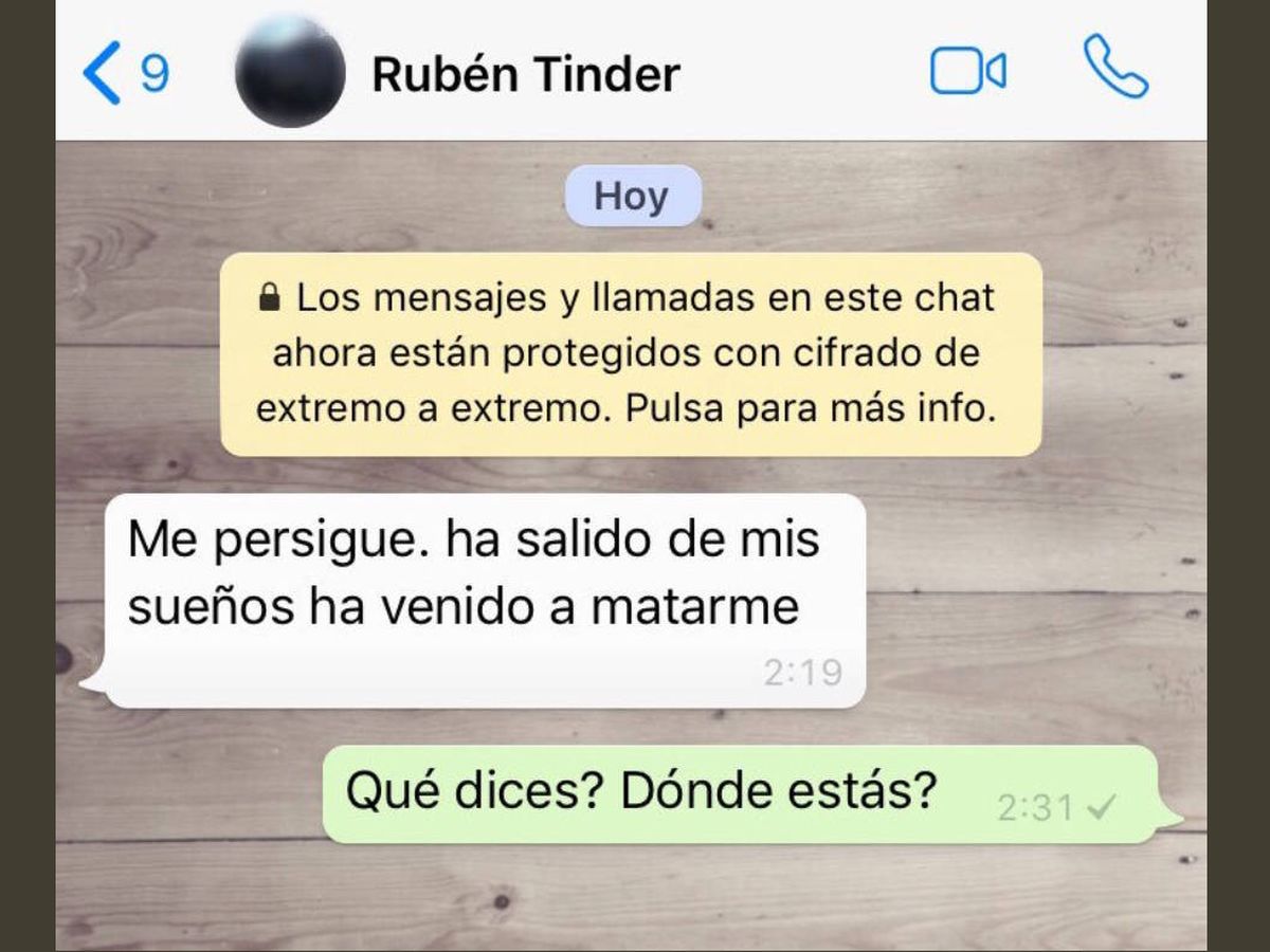 Foto: El mensaje de Rubén que ha hecho saltar todas las alarmas (Foto: Twitter)