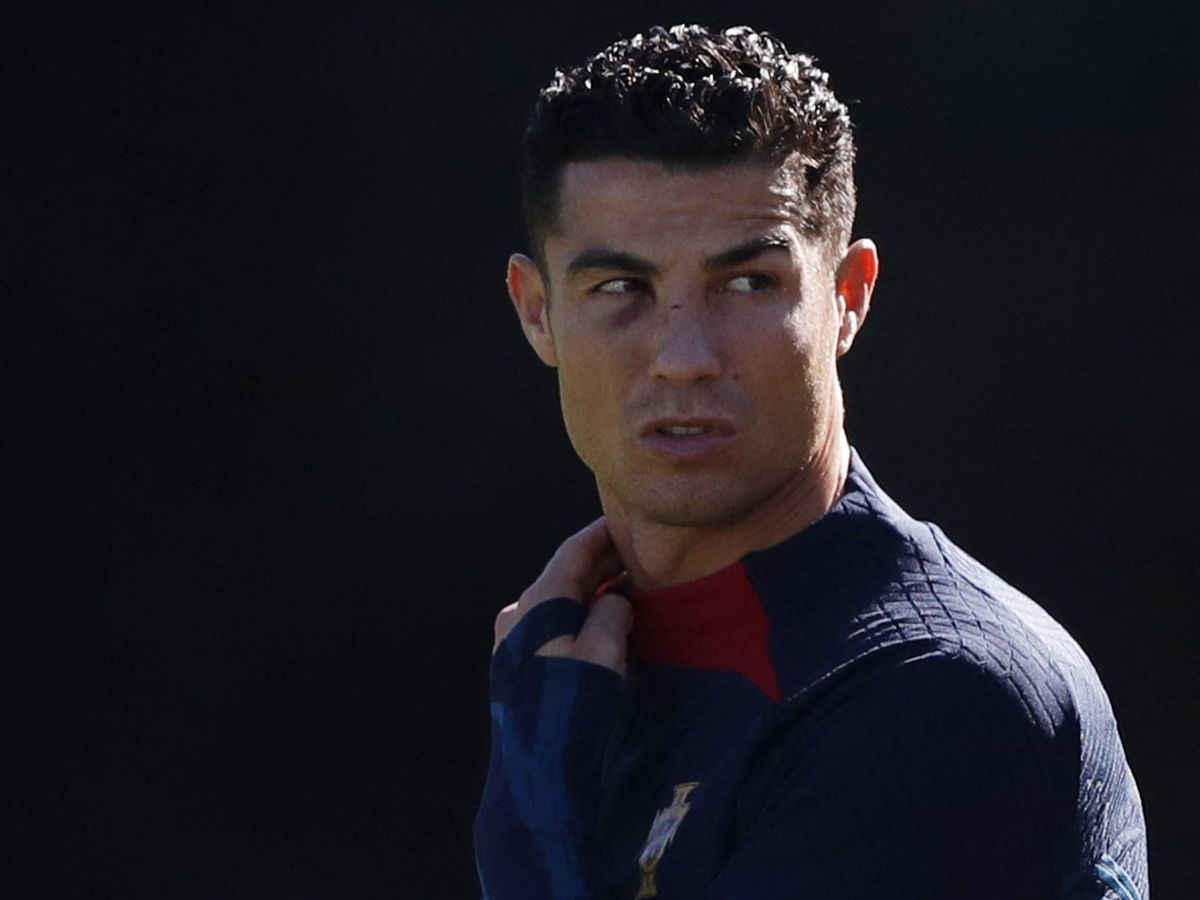 Foto: Cristiano Ronaldo en el entrenamiento con Portugal. (Reuters/Pedro Nunes)