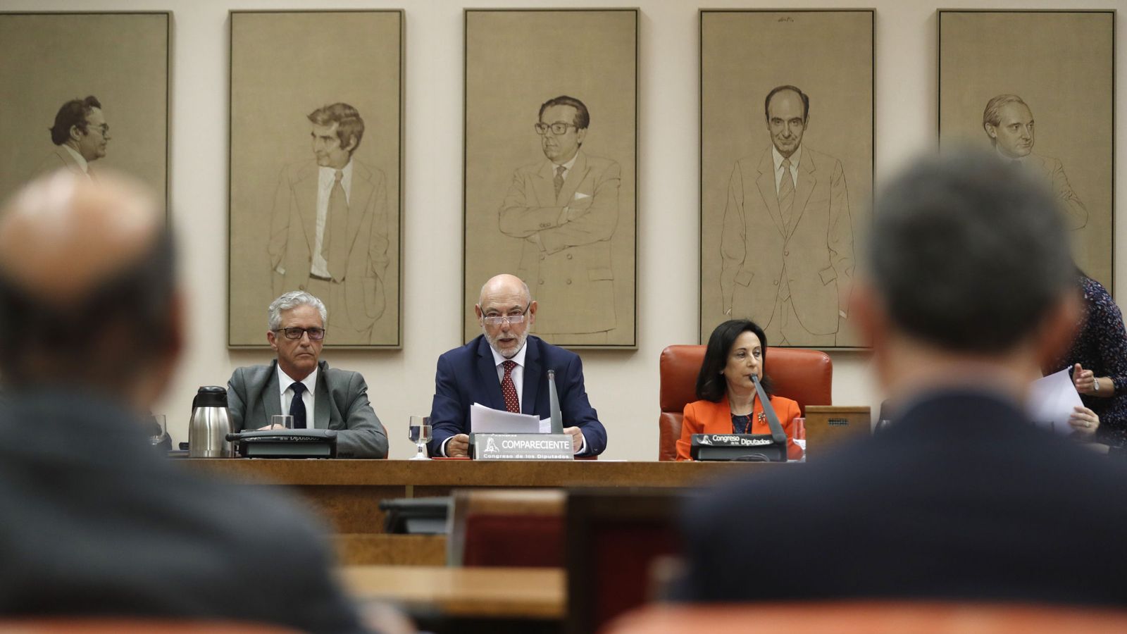 Foto: El fiscal general del Estado, José Manuel Maza (c), comparece ante la comisión de Justicia del Congreso de los Diputados. (EFE)