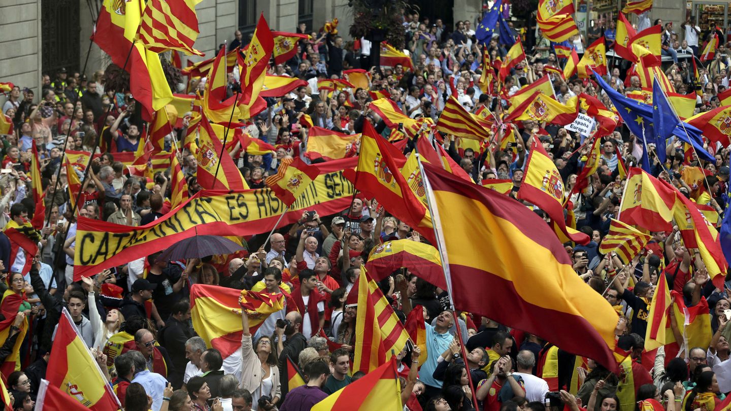 Manifestación a favor de la unidad de España. (EFE)