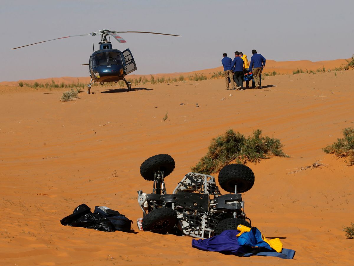 Foto: Muere en el Dakar un mecánico del equipo PH Spot. (Reuters/Hamad I Mohammed)