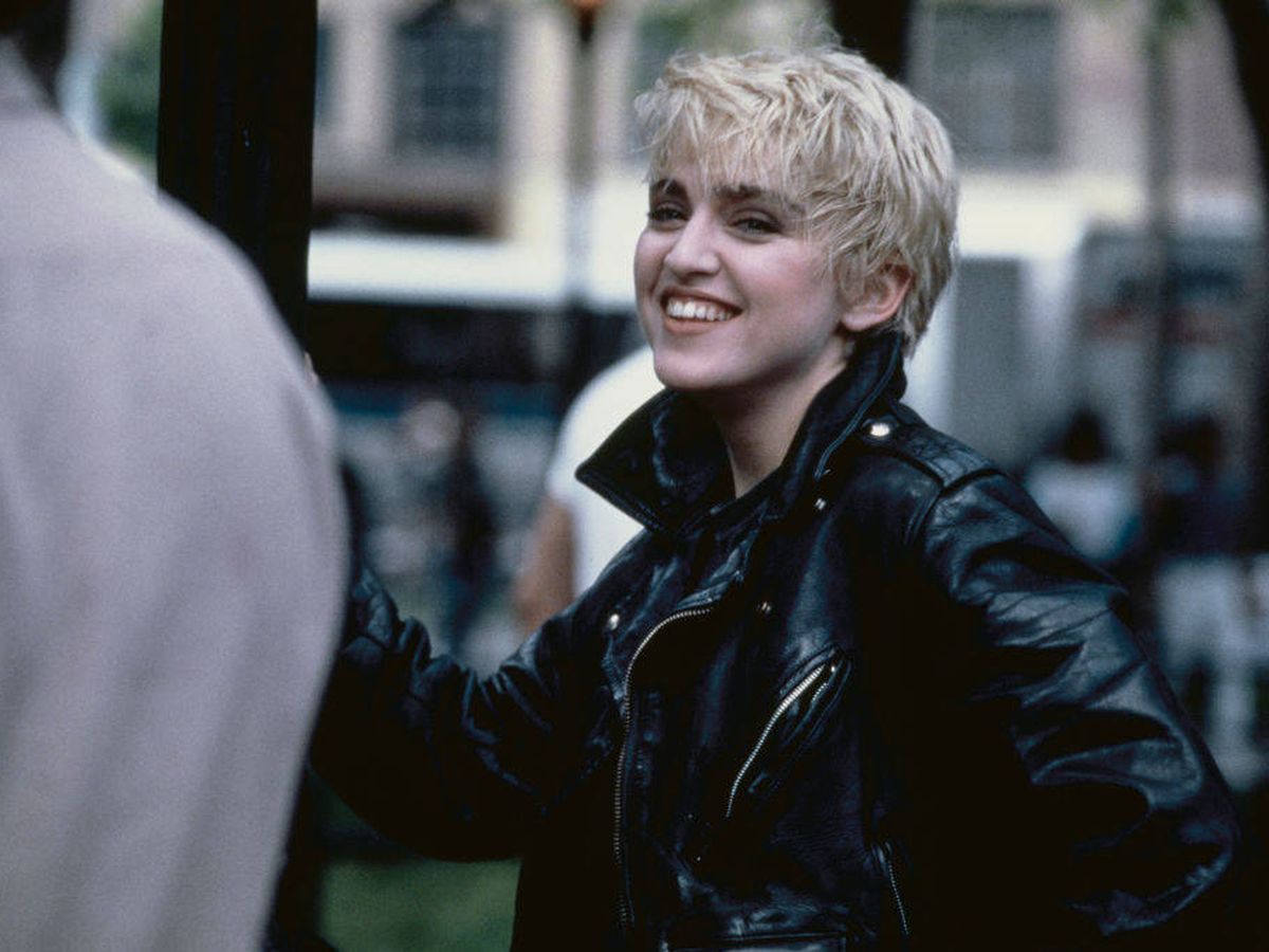 Foto: Madonna, en la grabación de uno de sus videoclips en 1986. (Getty)
