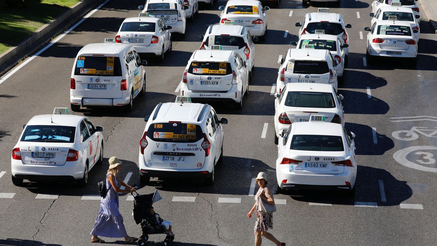 La huelga del taxi colapsó el centro de Madrid el pasado julio. (Reuters)