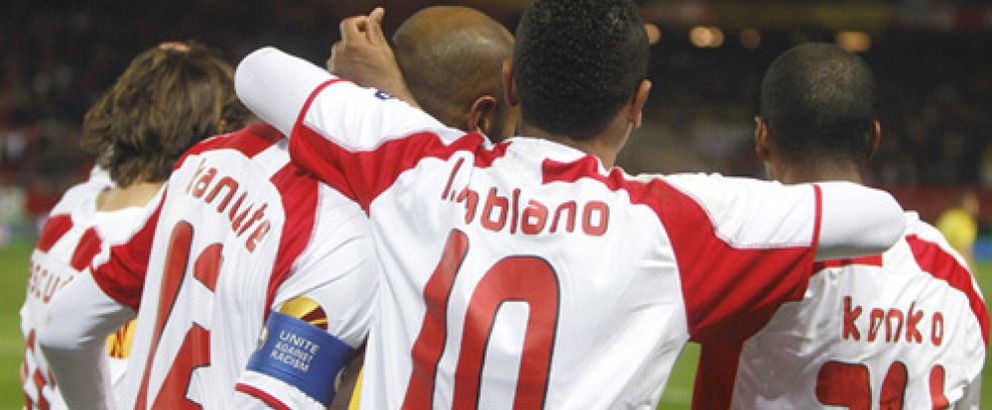 Foto: El Sevilla estará en el sorteo de dieciseisavos tras un final agónico ante el Borussia