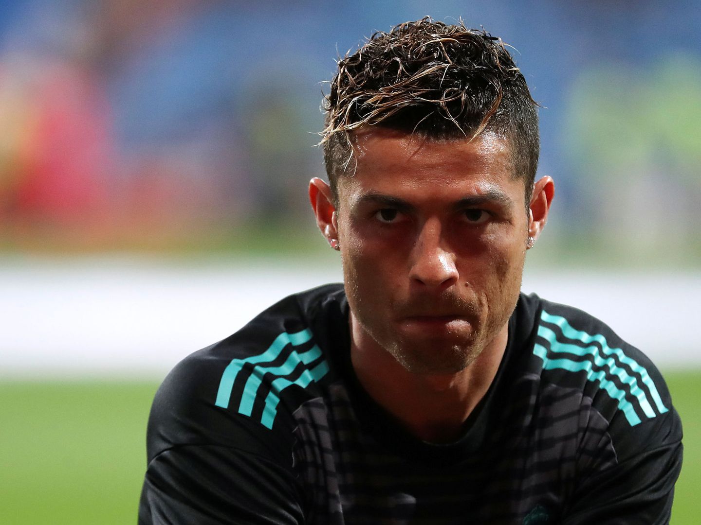 Cristiano Ronaldo antes del Real Madrid-Athletic Club. (Reuters)