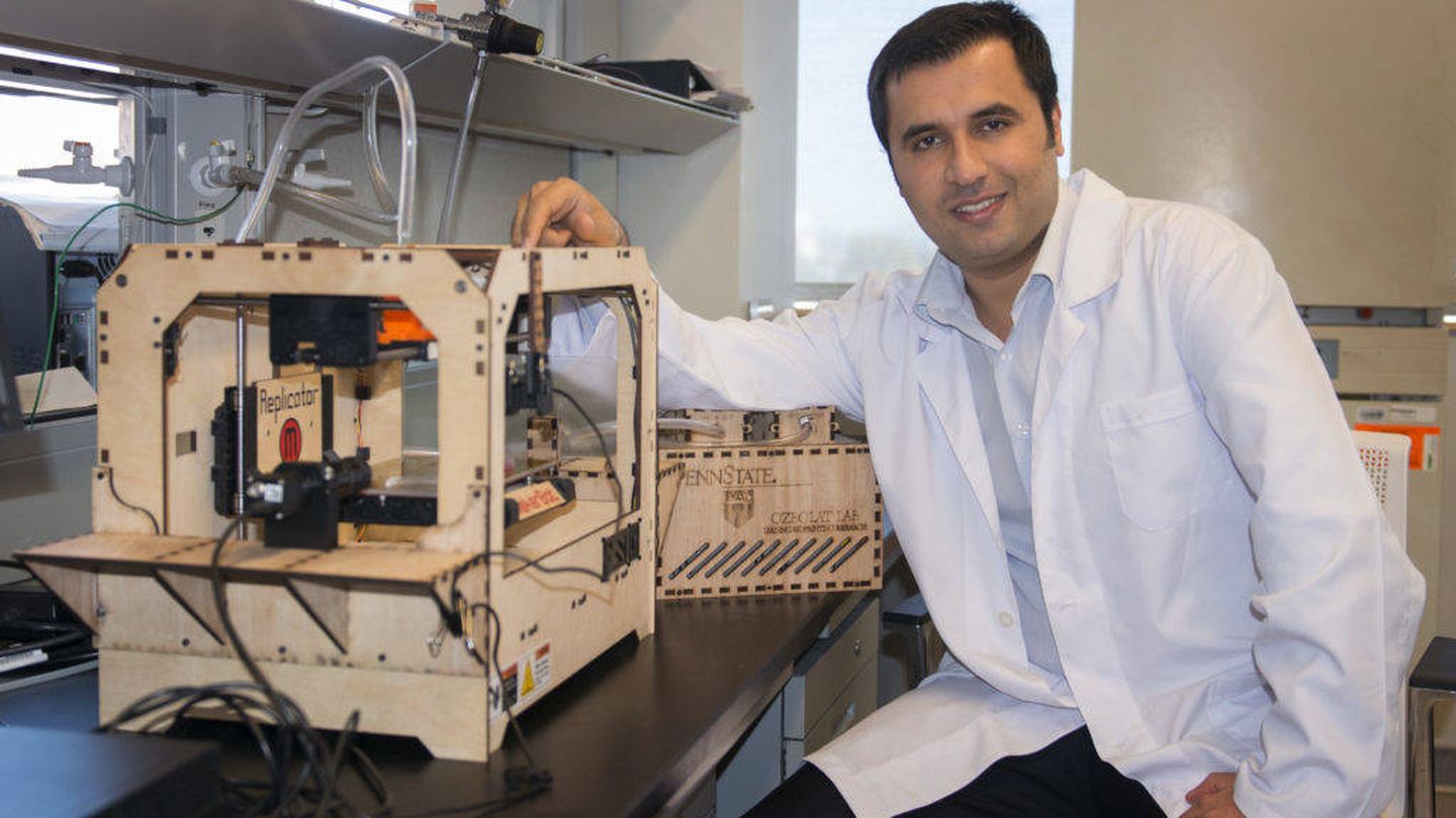El profesor Ibrahim Tarik Ozbolat en su laboratorio. (Ibrahim T. Ozbolat)