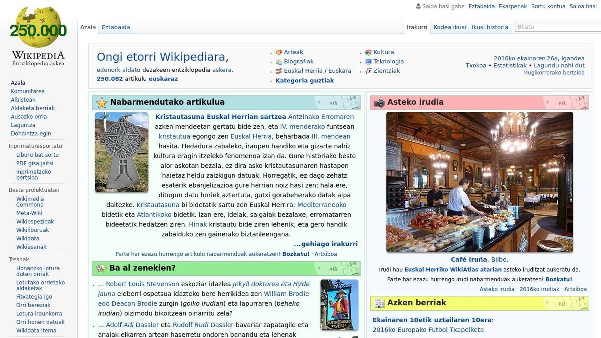 Urkullu impulsa la Wikipedia en euskera para que la lengua vasca gane peso digital