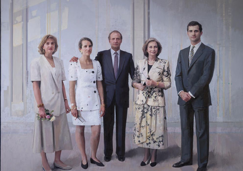 Foto: 'La familia de Juan Carlos I', obra del artista Antonio López